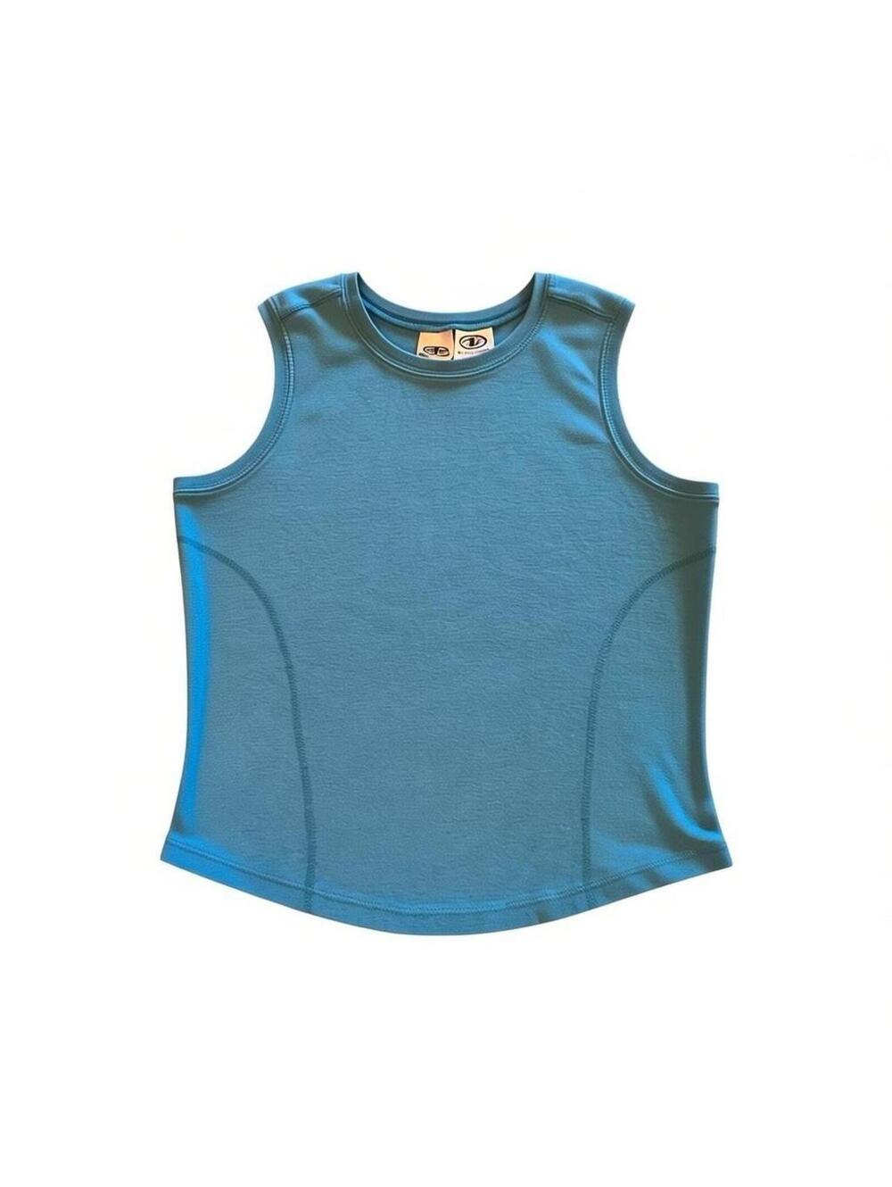 Y2K Blue Fitted Tank Top